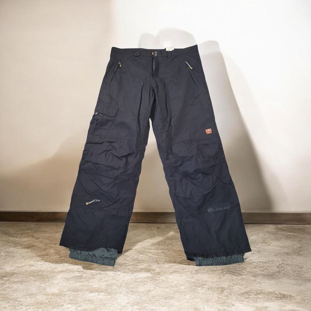 Liquid Boardwear Venture 1500 Snow Pants Cargo Black XL Outdoor Mountain Winter